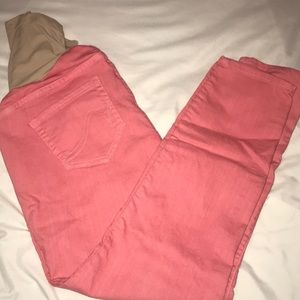 Pink Skinny Maternity Pants
